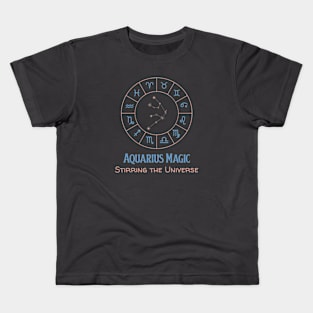 Aquarius Magic - Stirring the Universe Kids T-Shirt